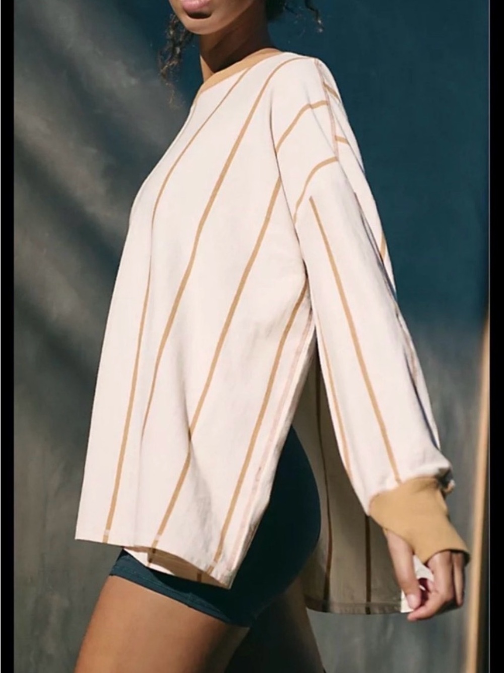 Free People Home Game Striped Layer Top